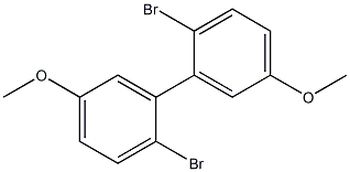 1,1'-Biphenyl, 2,2'-dibromo-5,5'-dimethoxy- Structure