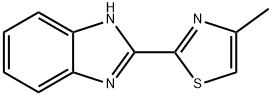 N-(1H-benzo[d]imidazol-2-yl)-4-methylthiazol-2-amine 구조식 이미지