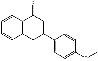 1(2H)-Naphthalenone, 3,4-dihydro-3-(4-methoxyphenyl)- 구조식 이미지