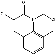 2-chloro-N-(chloromethyl)-N-(2,6-dimethylphenyl)acetamide 구조식 이미지