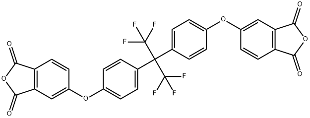 5,5-(((Perfluoropropane-2,2-diyl)bis(4,1-phenylene))bis(oxy))bis(isobenzofuran-1,3-dione) Structure