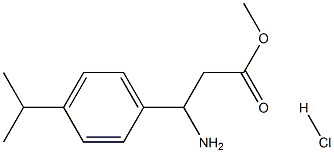 Methyl 3-amino-3-(4-isopropylphenyl)propanoate HCl 구조식 이미지