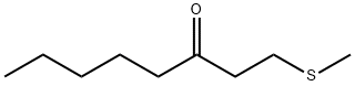 3-Octanone, 1-(methylthio)- Structure