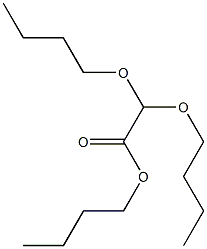 Acetic acid, dibutoxy-, butyl ester 구조식 이미지