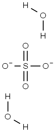 Sulfate dihydrate  Structure