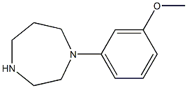 1H-1,4-Diazepine, hexahydro-1-(3-methoxyphenyl)- Structure