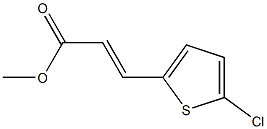 (E)-methyl 3-(5-chlorothiophen-2-yl)acrylate 구조식 이미지