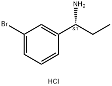 (1R)-1-(3-BROMOPHENYL)PROPYLAMINE HYDROCHLORIDE Structure