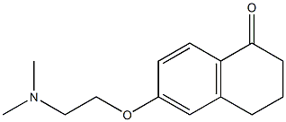 1(2H)-Naphthalenone, 6-[2-(dimethylamino)ethoxy]-3,4-dihydro- 구조식 이미지