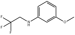 Benzenamine, 3-methoxy-N-(2,2,2-trifluoroethyl)- 구조식 이미지