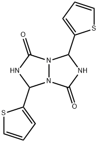 3,7-Di(2-thienyl)tetrahydro-1H,5H-[1,2,4]triazolo[1,2-a][1,2,4]triazole-1,5-dione Structure