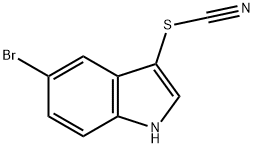 Thiocyanic acid, 5-bromo-1H-indol-3-yl ester 구조식 이미지