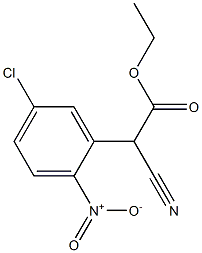 ETHYL 2-(5-CHLORO-2-NITROPHENYL)-2-CYANOACETATE 구조식 이미지
