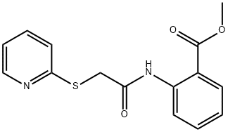 methyl 2-[(2-pyridin-2-ylsulfanylacetyl)amino]benzoate 구조식 이미지