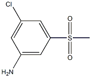 Benzenamine, 3-chloro-5-(methylsulfonyl)- Structure
