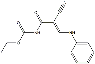 Carbamic acid,[2-cyano-1-oxo-3-(phenylamino)-2-propenyl]-, ethyl ester (9CI) 구조식 이미지