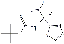 Boc-2-Thiazolyl-L-alanine Structure
