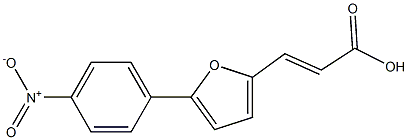 (E)-3-[5-(4-Nitro-phenyl)-furan-2-yl]-acrylic acid 구조식 이미지