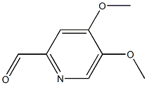 2-Pyridinecarboxaldehyde, 4,5-dimethoxy- Structure