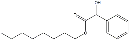 Benzeneacetic acid, a-hydroxy-, octyl ester 구조식 이미지