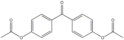 [4-(4-acetyloxybenzoyl)phenyl] acetate Structure