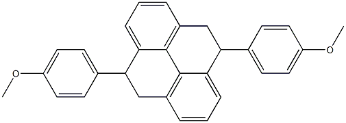 Pyrene, 4,5,9,10-tetrahydro-5,10-bis(4-methoxyphenyl)- Structure