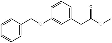 Benzeneacetic acid, 3-(phenylmethoxy)-, methyl ester Structure