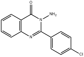 3-amino-2-(4-chlorophenyl)-3,4-dihydroquinazolin-4-one Structure
