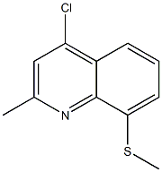 Quinoline,4-chloro-2-methyl-8-(methylthio)- Structure