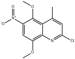 2-Chloro-5,8-dimethoxy-4-methyl-6-nitro-quinoline Structure