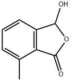 3-hydroxy-7-methyl-3H-2-benzofuran-1-one 구조식 이미지