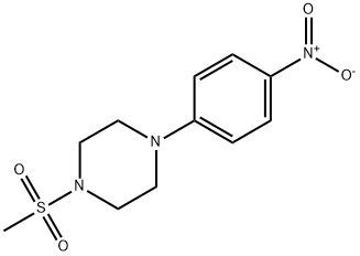 1-(methylsulfonyl)-4-(4-nitrophenyl)piperazine Structure