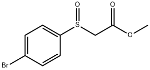 methyl 2-((4-bromophenyl)sulfinyl)acetate Structure