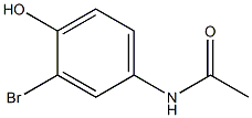 N-(3-bromo-4-hydroxy-phenyl)acetamide Structure