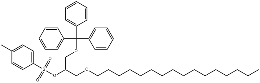 1-O-hexadecyl-2-O-p-toluenesulfonyl-3-O-trityl-glycerol Structure