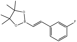 1,3,2-Dioxaborolane, 2-[(1E)-2-(3-fluorophenyl)ethenyl]-4,4,5,5-tetramethyl- Structure
