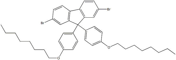 9H-Fluorene, 2,7-dibromo-9,9-bis[4-(octyloxy)phenyl]- Structure