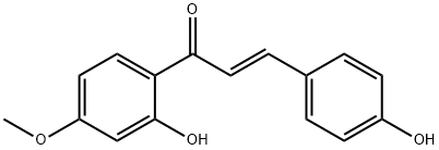 4,2'-Dihydroxy-4'-methoxychalcone 구조식 이미지