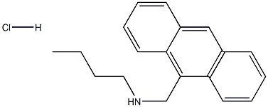 [(anthracen-9-yl)methyl](butyl)amine hydrochloride Structure