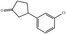 3-(3-CHLOROPHENYL)CYCLOPENTANONE Structure