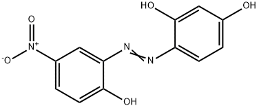 1,3-Benzenediol, 4-[(2-hydroxy-5-nitrophenyl)azo]- 구조식 이미지