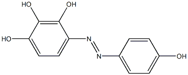 1,2,3-Benzenetriol, 4-[(4-hydroxyphenyl)azo]- 구조식 이미지