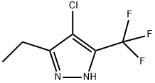 4-chloro-3-ethyl-5-(trifluoromethyl)-1H-Pyrazole Structure