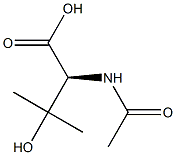 Valine, N-acetyl-3-hydroxy- Structure