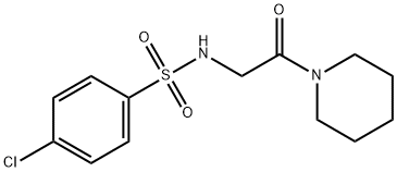 4-chloro-N-[2-oxo-2-(piperidin-1-yl)ethyl]benzenesulfonamide 구조식 이미지