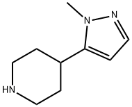 4-(1-methyl-1H-pyrazol-5-yl)piperidine 구조식 이미지