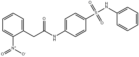 2-(2-nitrophenyl)-N-[4-(phenylsulfamoyl)phenyl]acetamide Structure