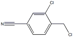 3-chloro-4-(chloromethyl)benzonitrile 구조식 이미지