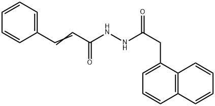 N'-(1-naphthylacetyl)-3-phenylacrylohydrazide 구조식 이미지