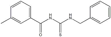 N-[(benzylamino)carbonothioyl]-3-methylbenzamide Structure